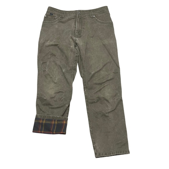 Kuhl Hot Rydr Pants Mens 36x30 Flannel Lined Articulated Knee Workwear Casual - Picture 1 of 11